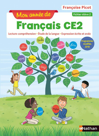 Ref. 9782091249667, Mon année de français CE2 - fichier élève 2 - 2019, marque NATHAN