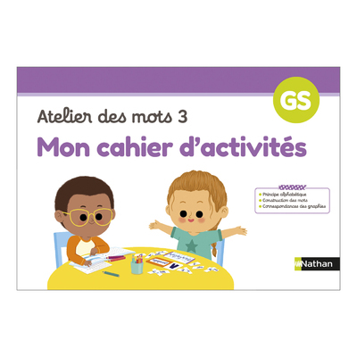 Ref. 9782091251868, Cahiers des ateliers - mon cahier d'activités atelier des mots 3, marque NATHAN