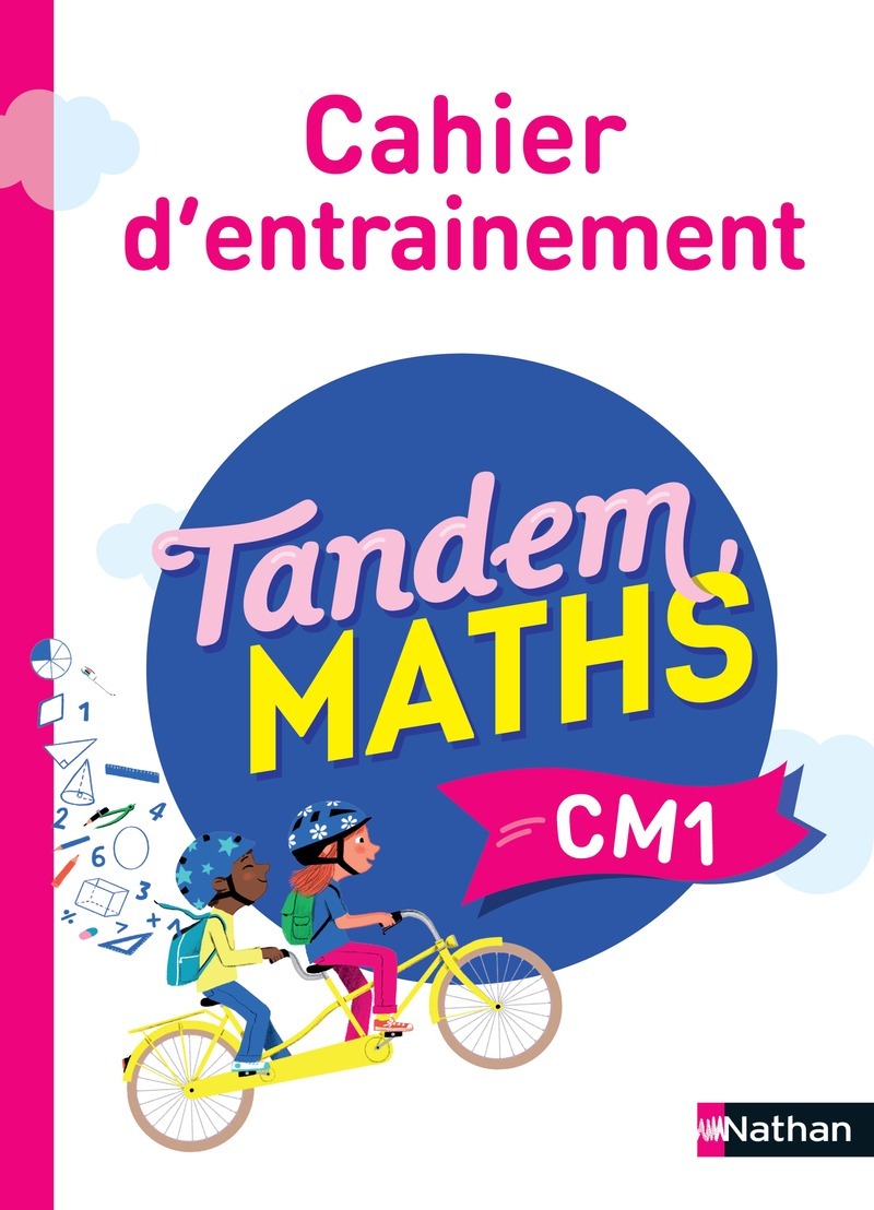 Ref. 9782091252360, Tandem maths CM1 - cahier d'entrainement, marque NATHAN