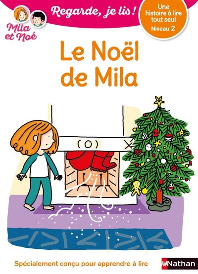 Ref. 9782091933542, Le noël de mila - niveau 2 - regarde, je lis ! - une histoire a..., marque NATHAN