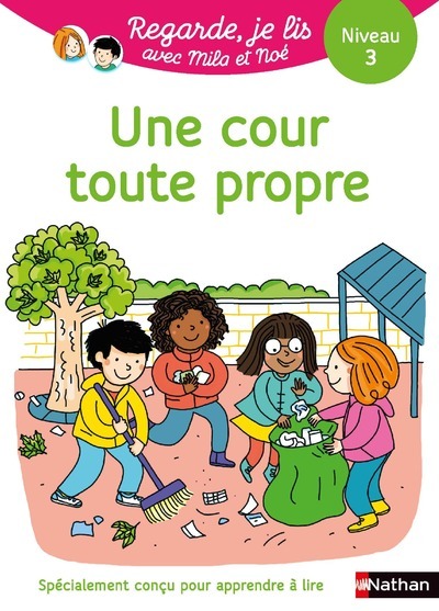 Ref. 9782091934983, Regarde je lis! une histoire à lire tout seul - une cour toute..., marque NATHAN