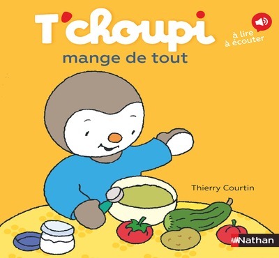 Ref. 9782092491645, T'choupi mange de tout, marque NATHAN