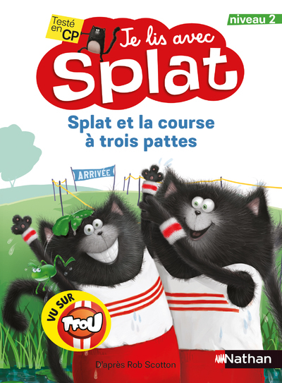 Ref. 9782092496374, Je lis avec splat : splat et la course à trois pattes - niveau 2, marque NATHAN