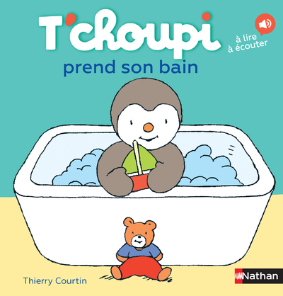 Ref. 9782092570876, T'choupi prend son bain, marque NATHAN