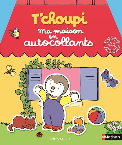 Ref. 9782092573723, T'choupi - ma maison en autocollants, marque NATHAN