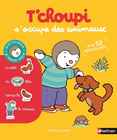 Ref. 9782092574669, T'choupi s'occupe des animaux, marque NATHAN