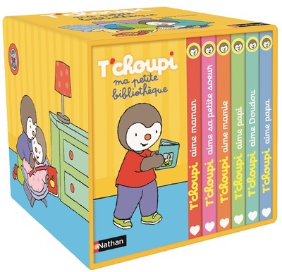 Ref. 9782092577158, Ma petite bibliothèque t'choupi, marque NATHAN
