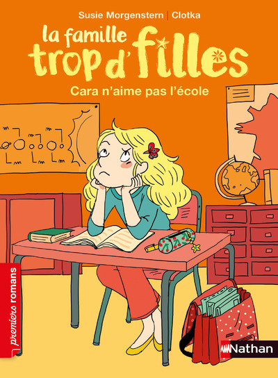 Ref. 9782092577271, La famille trop d'filles - cara n'aime pas l'école, marque NATHAN