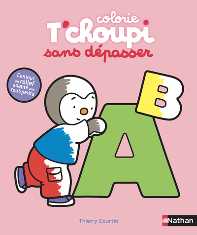 Ref. 9782092580806, Colorie t'choupi sans dépasser (les lettres), marque NATHAN