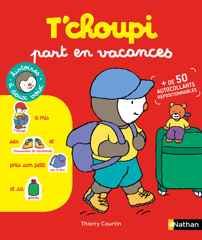 Ref. 9782092580820, T'choupi part en vacances, marque NATHAN