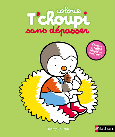Ref. 9782092580844, Colorie t'choupi sans dépasser chaton, marque NATHAN