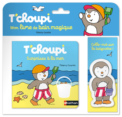 Ref. 9782092590225, T'choupi surprises à la mer - mon livre de bain magique, marque NATHAN