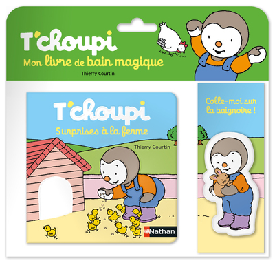 Ref. 9782092590232, T'choupi surprises à la ferme - livre bain, marque NATHAN