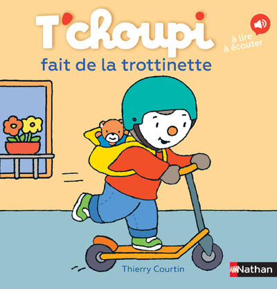 Ref. 9782092590287, T'choupi fait de la trottinette, marque NATHAN
