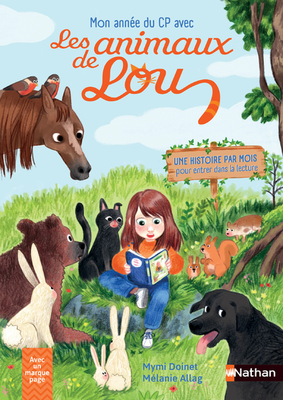 Ref. 9782092595787, Mon année de CP avec les animaux de lou, marque NATHAN