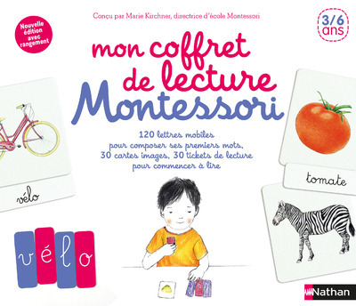Ref. 9782092788493, Mon coffret montessori lecture, marque NATHAN