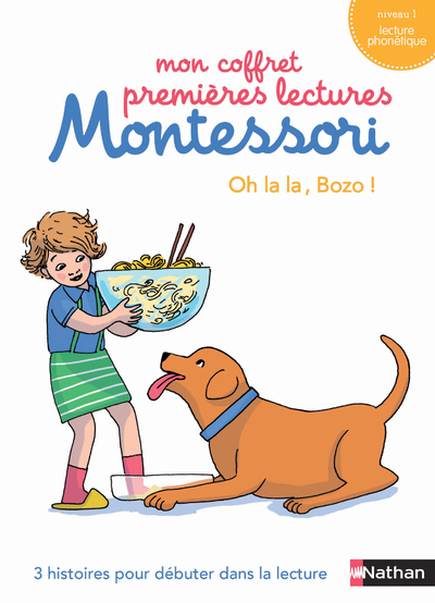 Ref. 9782092789223, Mon coffret premières lectures montessori : oh la la, bozo!, marque NATHAN