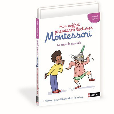 Ref. 9782092789674, Cofrret 1ères lecture montessori niv 3 - la caPSule spatiale, marque NATHAN