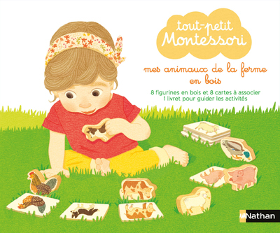 Ref. 9782092791509, Tout-petit montessori - mes animaux de la ferme en bois, marque NATHAN