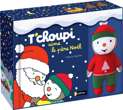 Ref. 9782095001353, Coffret: t'choupi aime le père noël, marque NATHAN