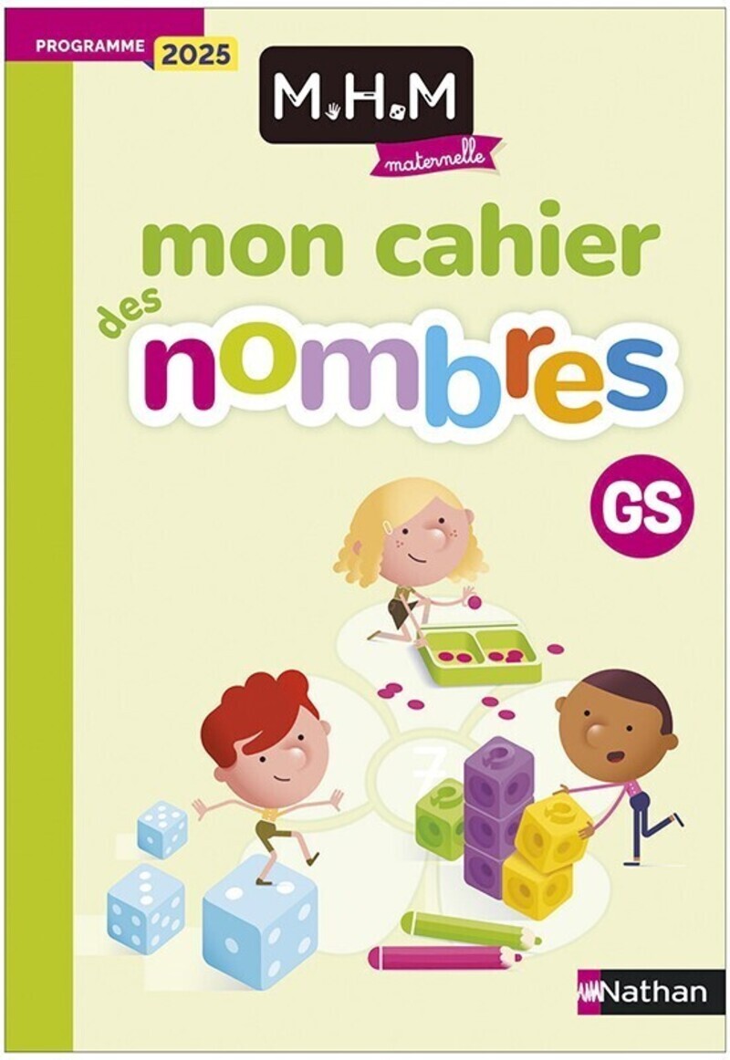 Ref. 9782095046651, Mhm - GS - mon cahier des nombres - edition 2025, marque NATHAN
