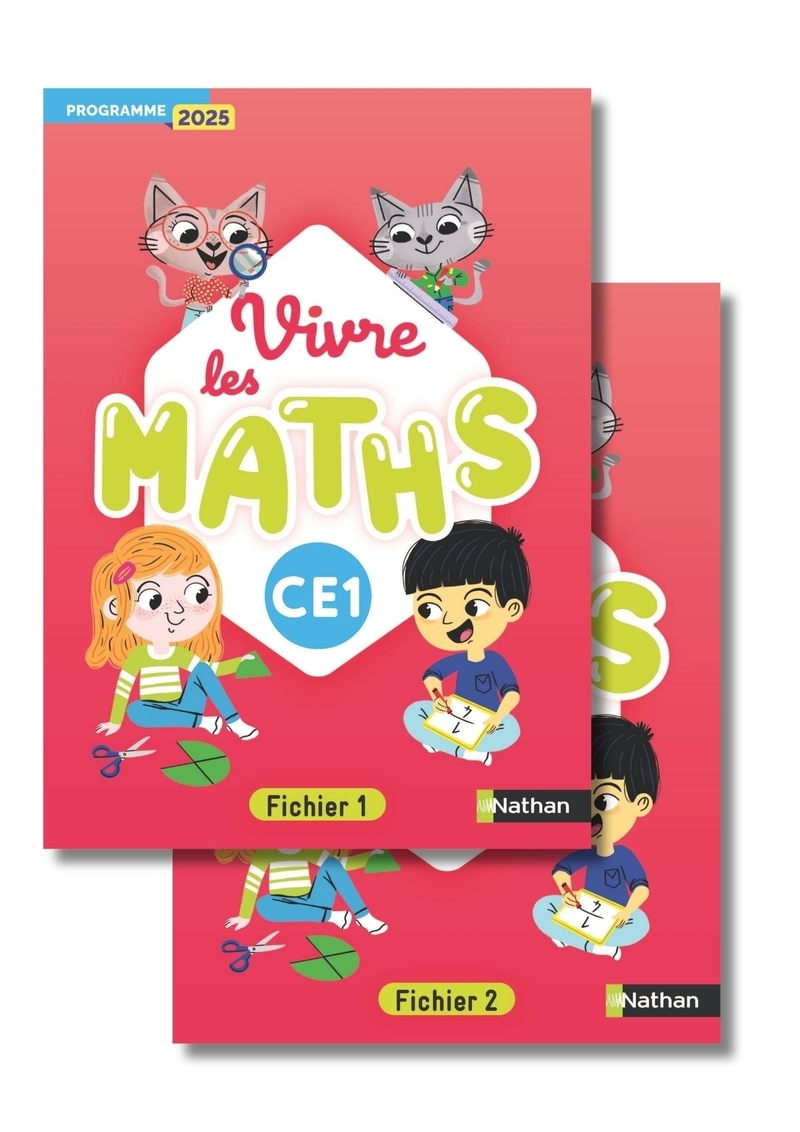 Ref. 9782095047733, Vivre les maths - CE1 - fichier de l'élève - programme 2025