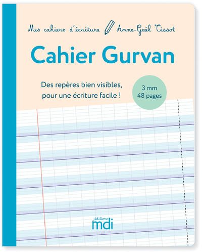 Ref. 9782223114528, Mdi mes cahiers d'écriture cahier gurvan 3mm à la française