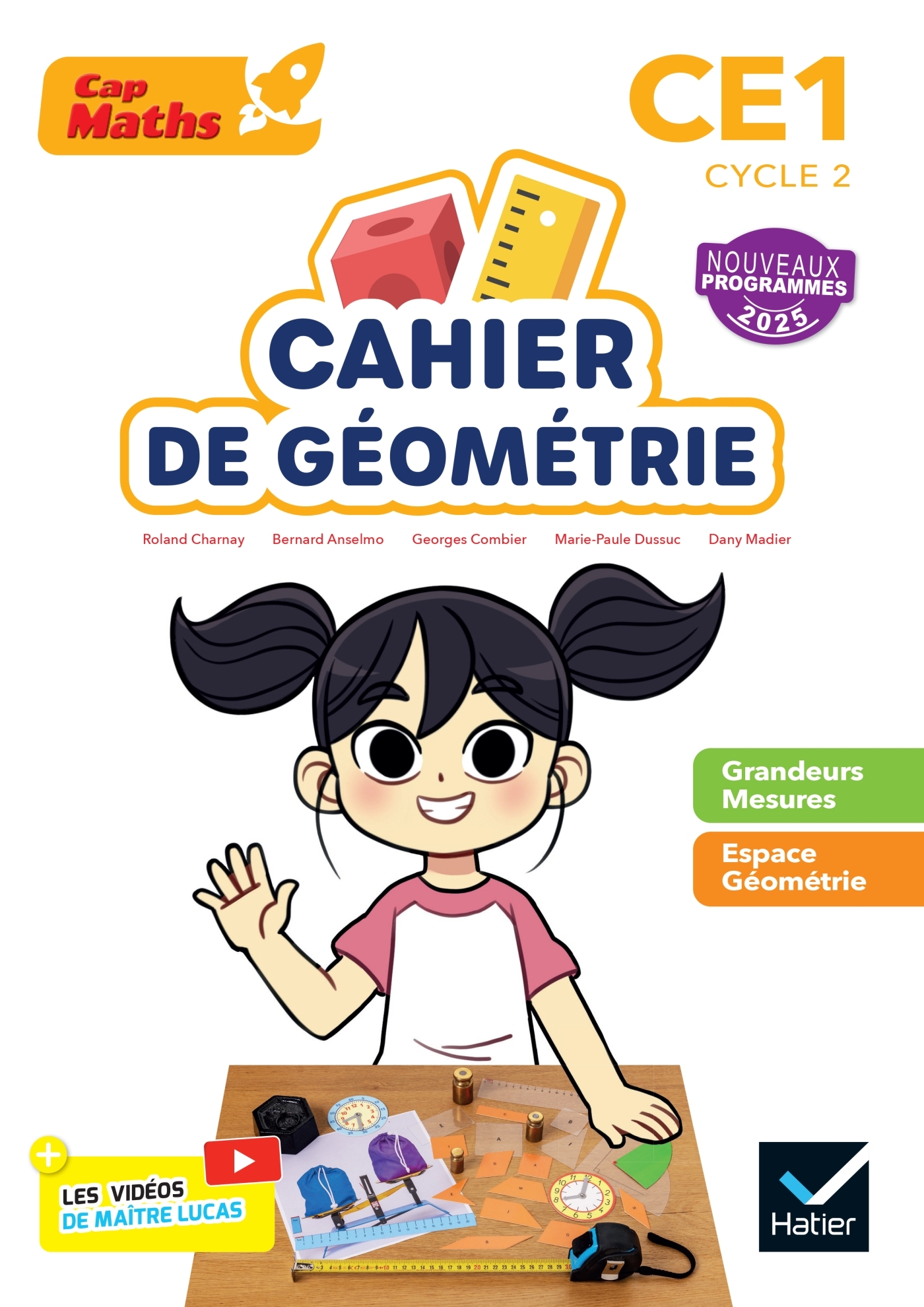 Ref. 9782401101517, Cap maths CE1 - ed. 2025 - cahier de géométrie
