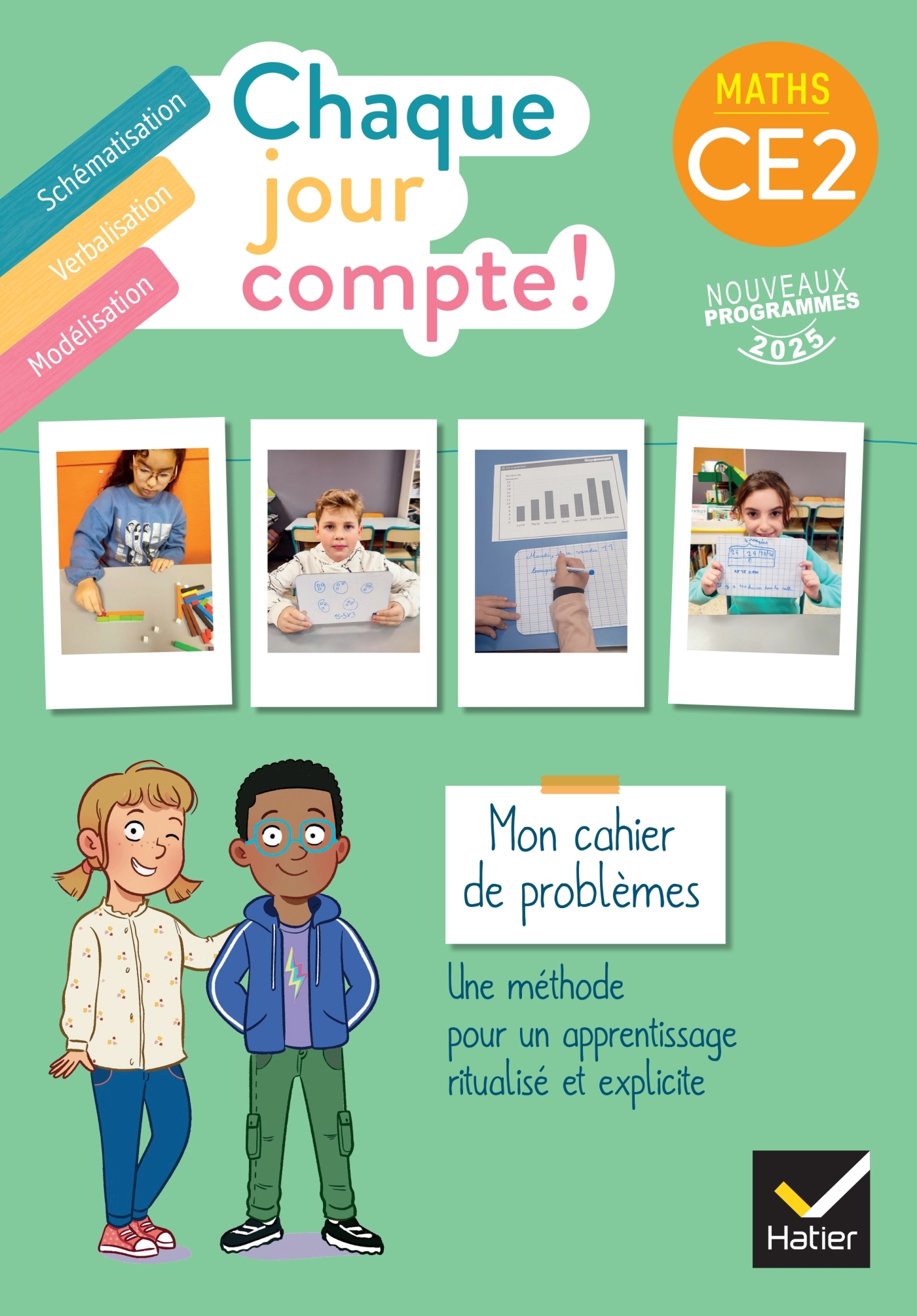 Ref. 9782401115798, Chaque jour compte - maths CE2 - ed. 2025 - cahier de problèmes