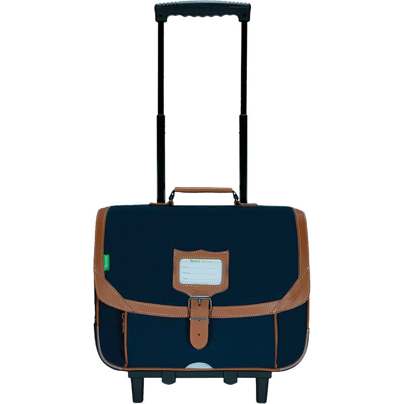 Image de  Cartable 38 cm à Roulettes Tann's Les Signatures Camille Bleu Marine 