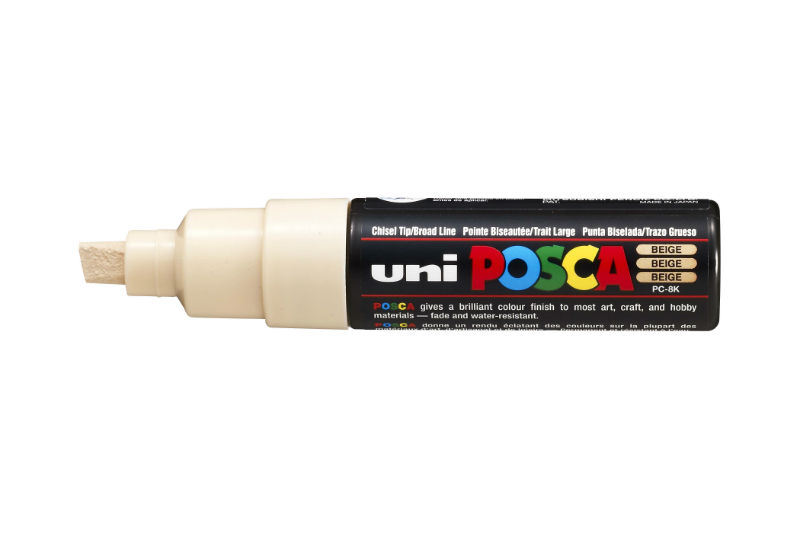 Image de  Marqueur Posca pointe large beige 