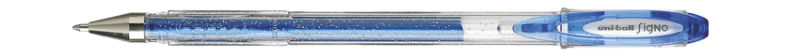 Image de  Stylo bille Signo pailleté bleu 