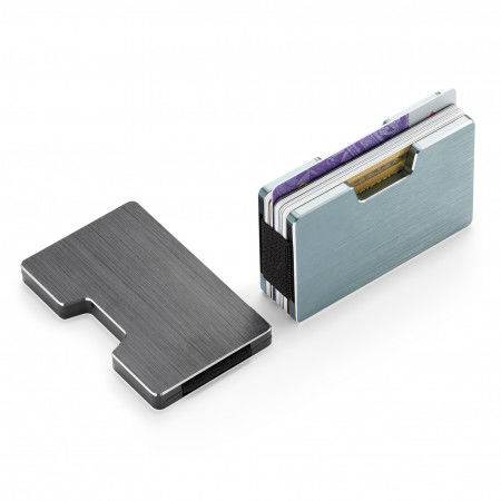 Image de  Porte cartes cooper gris 
