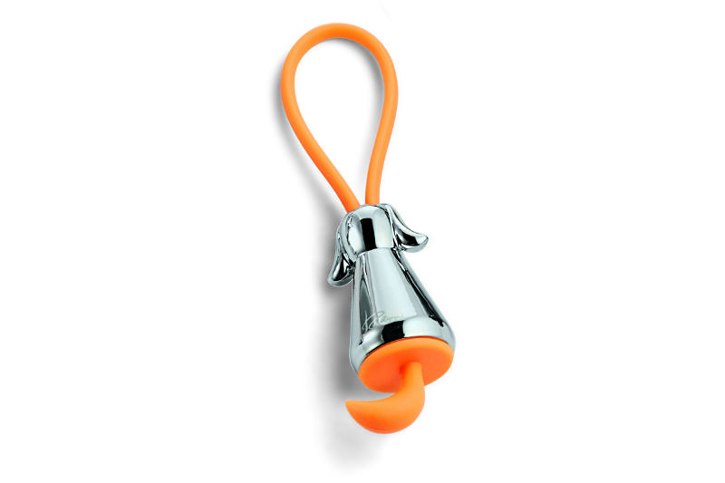 Image de  Porte cles flic chien argent 