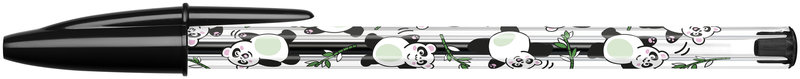Ref. BIC304254P, Stylo bille Bic Cristal Kawaii panda noir, Noir, marque BIC