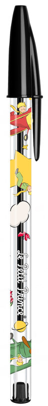 Ref. BIC305389N, Stylo-bille Bic Cristal Le Petit Prince noir, Noir, marque BIC