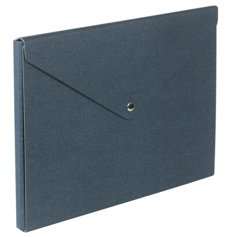Image de  Porte documents enveloppe Liam bleu 
