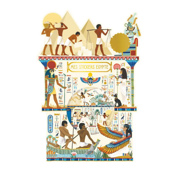 Ref. CARSTIKY22, Cartes d'Art - Jeu stickers + poster Egypte, marque CARTESDART