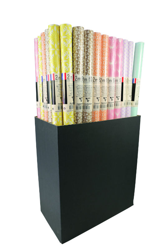 Image de  Rouleau papier papier cadeau alliance 2x0,70m vintage ass 