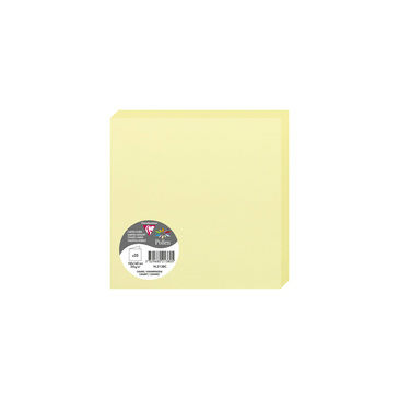 Image de  Paquet de 25 cartes pliées Pollen 16 x 16 cm jaune canari 