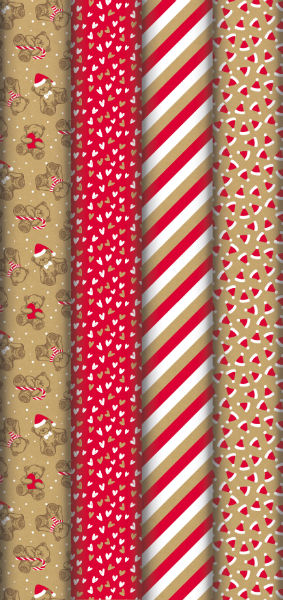 Image de  Rouleau papier cadeau kraft 2x0,70m mon petit ourson 