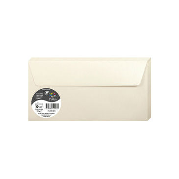 Image de  Paquet de 20 enveloppes Pollen DL ivoire irisé 