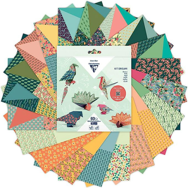 Image de  Poch 60f origami decor oiseaux 15x15 