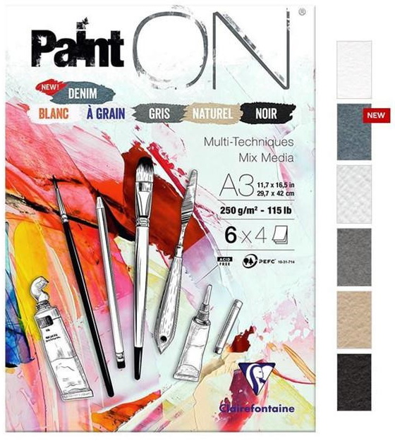Image de  Bloc paint'on encolle a3 24f 250 ass 