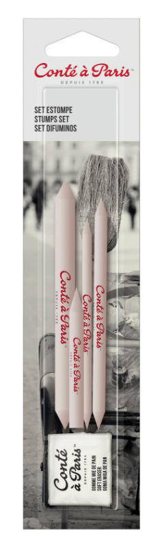 Image de  Set estompes + gomme conte 