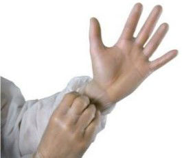Image de  100 gants vinyl blanc ambidextres blanc 71/2 