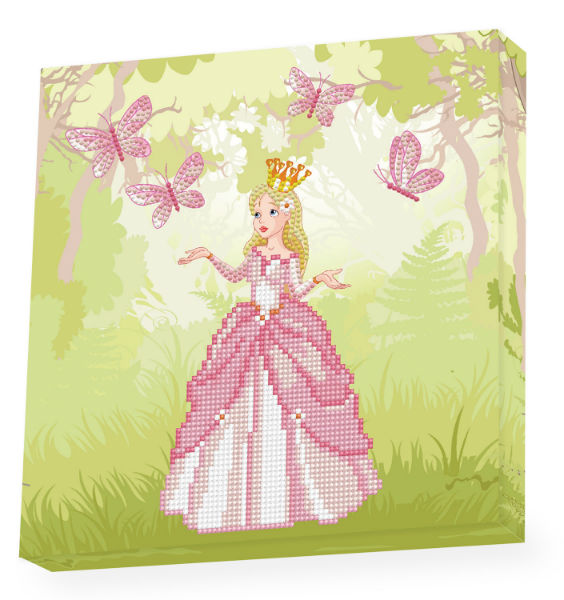 Image de  Kit Diamond Dotz box enfant princesse au jardin 