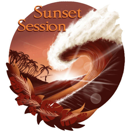 Image de  Puzzle bois collection surf sunset session M 
