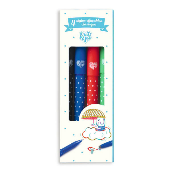 Image de  Boîte de 4 stylos effaçables 
