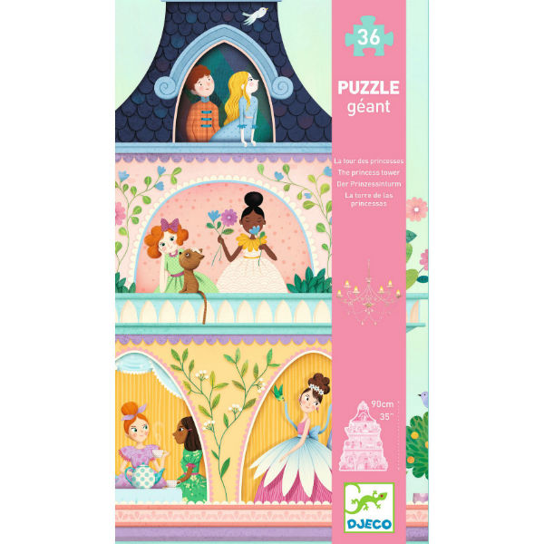 Image de  Puzzle géant la tour des princesses 36 pcs 